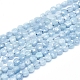 Chapelets de perles en aigue-marine naturelle G-D0003-A47-1