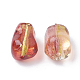 Two Tone Transparent Spray Painted Acrylic Bead X-ACRP-T005-21-2