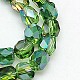 Electroplate Glass Beads Strands EGLA-F002-D04-1