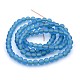 Handmade Frosted Lampwork Beads Strands LAMP-J066-03-2