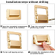 Alloy Embedded Sliding Concealed Cabinet Drawer Handles DIY-WH0304-143B-4