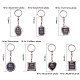 Pandahall Elite Mini-Fotorahmen-Schlüsselanhänger aus Legierung KEYC-PH0001-17-2