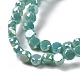 Electroplate Glass Beads Strands GLAA-E036-03-M-5