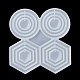 Moules en silicone pour pendentifs hexagonaux/ronds/anneaux SIMO-R002-04-4
