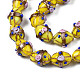 Chapelets de perles vernissées de sable d'or manuels LAMP-N021-40E-3