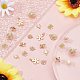 SUPERFINDINGS 24Pcs 6 Style Brass Charms KK-FH0003-86-5