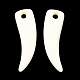 不透明なアクリルビーズ  象牙の形状  ホワイト  30.5x9x4.5mm  穴：2.5mm  700個/ 500g OACR-I006-02-3