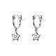 Trendy 925 Sterling Silver Hoop Earrings EJEW-BB34455-4