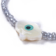 Verstellbarer Nylonfaden geflochtene Perlen Armbänder BJEW-JB04370-03-2