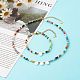 Electroplate Glass Beads Bracelets & Necklace Set SJEW-JS01200-2