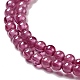 Natural Red Corundum/Ruby Beads Strands G-D470-05-3
