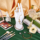 Soportes de exhibición de joyería de mano de maniquí de plástico RDIS-WH0009-014-4