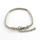 304 Stainless Steel European Style Snake Chains Bracelets STAS-R066-03-1