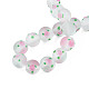 Handmade Frosted Lampwork Beads Strands LAMP-N021-39C-4