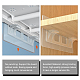 AHANDMAKER 6 Pack Double Row Adhesive Shelf Bracket AJEW-GA0004-03-3
