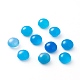 Natürliche blaue Achat-Cabochons G-B009-09-B-1