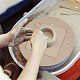 Benecreat chauves-souris de roue de poterie de 1.18 pouce de diamètre avec 4 chauves-souris intérieures carrées TOOL-WH0053-08-6