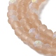 Chapelets de perles en verre imitation jade EGLA-A034-T3mm-MB20-4