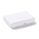 ペーパー スポンジ マット ネックレス ボックス  長方形  ホワイト  8x5x1.7cm  内径：7.2x4.3x1のCM OBOX-G018-02C-2