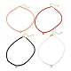 Heart Alloy Enamel Charm Necklace for Girl Women NJEW-JN03691-1