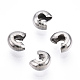 304 Stainless Steel Crimp Beads Covers STAS-S117-011B-3