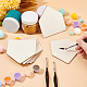 OLYCRAFT 20pcs 3.9x3.5 inch Unfinished Wood Home Plate 3cm Thick Wooden DIY Crafts Cutouts Unfinished Blank Wood Slices Undyed Pentagon Piece for DIY Painting Art Decoration WOOD-WH0024-140-3