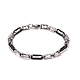304 Stainless Steel Oval Link Chains Bracelet STAS-E160-08EBP-1