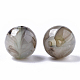 Perles en acrylique transparentes craquelées CACR-N003-04E-02-2