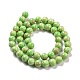 Brins de perles de jaspe impérial synthétiques G-E568-01B-01-2