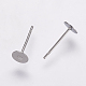 304 Stainless Steel Stud Earring Settings X-STAS-K146-009-5mm-1
