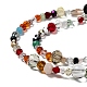 Mixed Electroplate Glass Beads Strands EGLA-A003-01-3