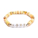 Conjunto de pulseras elásticas de amor BJEW-JB07155-03-7