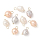 3 Uds. Colgantes de perlas naturales de agua dulce de 3 colores PALLOY-JF02153-1