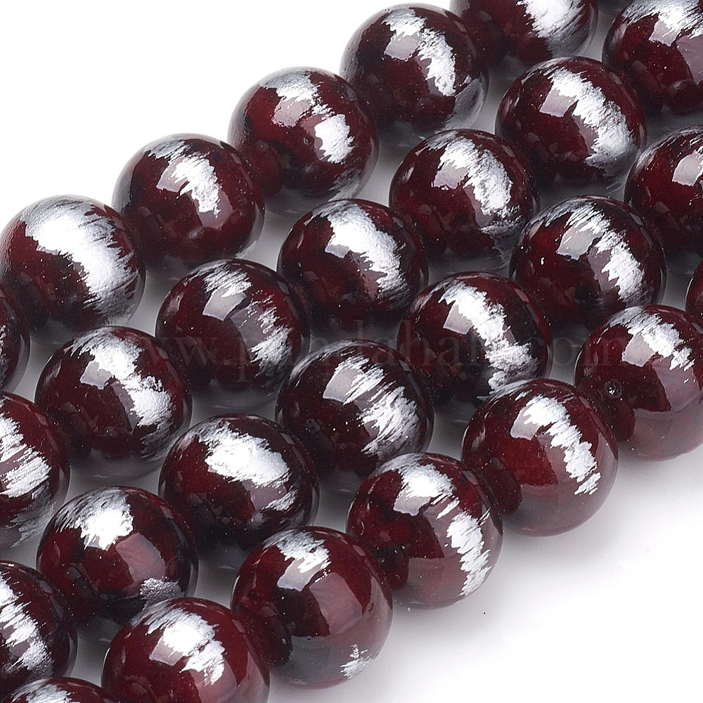 Abalorios de jade natural de mashan hebras al por mayor para bisuterías