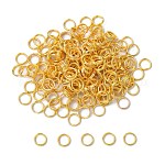 Iron Split Rings, Double Loops Jump Rings, Cadmium Free & Lead Free, Golden, 6mm in diameter, 1.4mm thick, about 5.3mm inner diameter, about 11000pcs/1000g