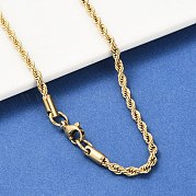 Ожерелья из цепочек-веревок из нержавеющей стали 304 NJEW-F226-03G-04