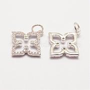 Латунные микро проложить класса AAA кубического циркония подвески ZIRC-G090-44P-NR