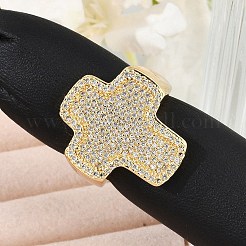 Bagues de manchette ouvertes en laiton pour femmes&nbsp;LS-RJEW-R011-03G-01