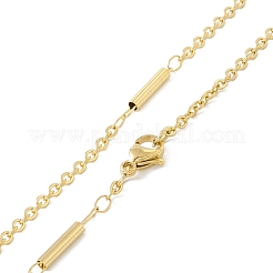 Collier à maillons en acier inoxydable 304 plaqué sous vide PVD pour femme&nbsp;STAS-E001-11G