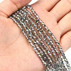 Chapelets de perles en verre électroplaqué&nbsp;EGLA-D021-15