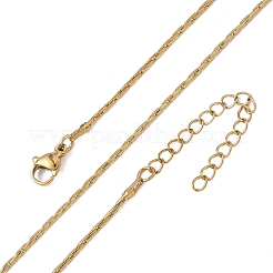 Colliers à maillons Boston en acier inoxydable 304 de 1.2 mm&nbsp;NJEW-D328-01G-03