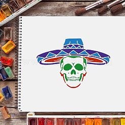 Grandi modelli di stencil per pittura da disegno riutilizzabili in plastica&nbsp;DIY-WH0202-127