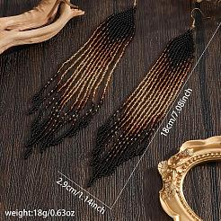 Handgefertigte Ohrhänger mit Quasten aus böhmischen Glasperlen.&nbsp;WR6047