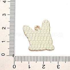 Pendentifs en alliage émaillé en forme de chiot animal&nbsp;FIND-V001-03G-02