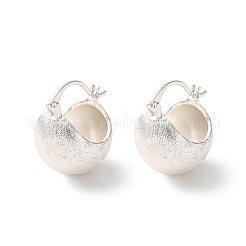 Orecchini a cerchio in ottone&nbsp;EJEW-A143-01B-S