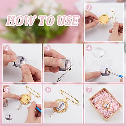 DIY Eisenbrosche Bilderrahmen Blumensträuße Dekoration Bausätze&nbsp;JEWB-DR00002