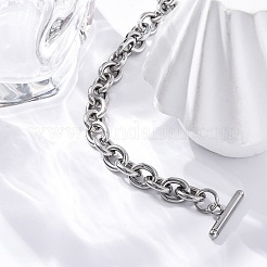Anlaufgeschützte Ankerkettenarmbänder aus Edelstahl 304&nbsp;BJEW-G618-04P