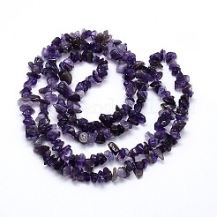 Natürlichen Amethyst Perlen Stränge&nbsp;X-G-O049-C-23