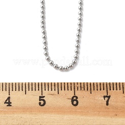 Anlaufgeschützte Kugelketten aus Edelstahl 304&nbsp;NJEW-F249-02P