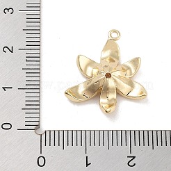 Messingpflaster klare Zirkonia Anhänger&nbsp;KK-Z061-13G-01